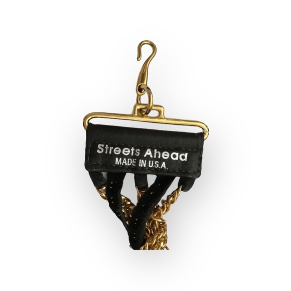 new LF ♐︎ Streets Ahead ♐︎ Twisted Multi Chain Leather Belt  ♐︎ Black + Gold ♐︎ - Picture 7 of 16